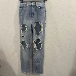 UO Bdg Distressed Mom Jeans Size 24